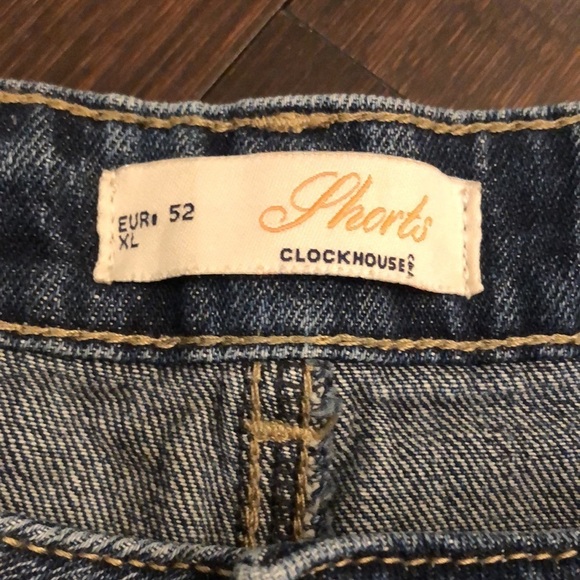 Clockhouse blue denim shorts. Distressed. EUC! - Picture 4 of 8